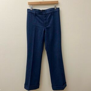 Marc Jacobs Heather Blue Wool Trousers | Size 10 (fits like an 8)